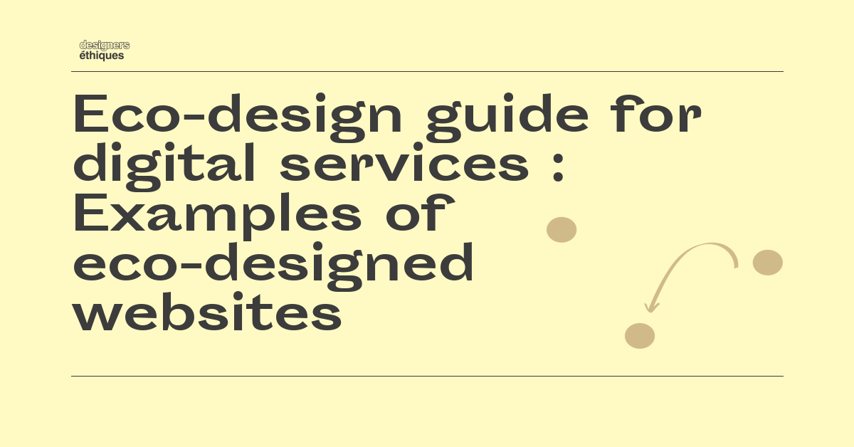 Desinged Topic Examples of eco-designed websites / Topics / Eco-design / Eco-design ...